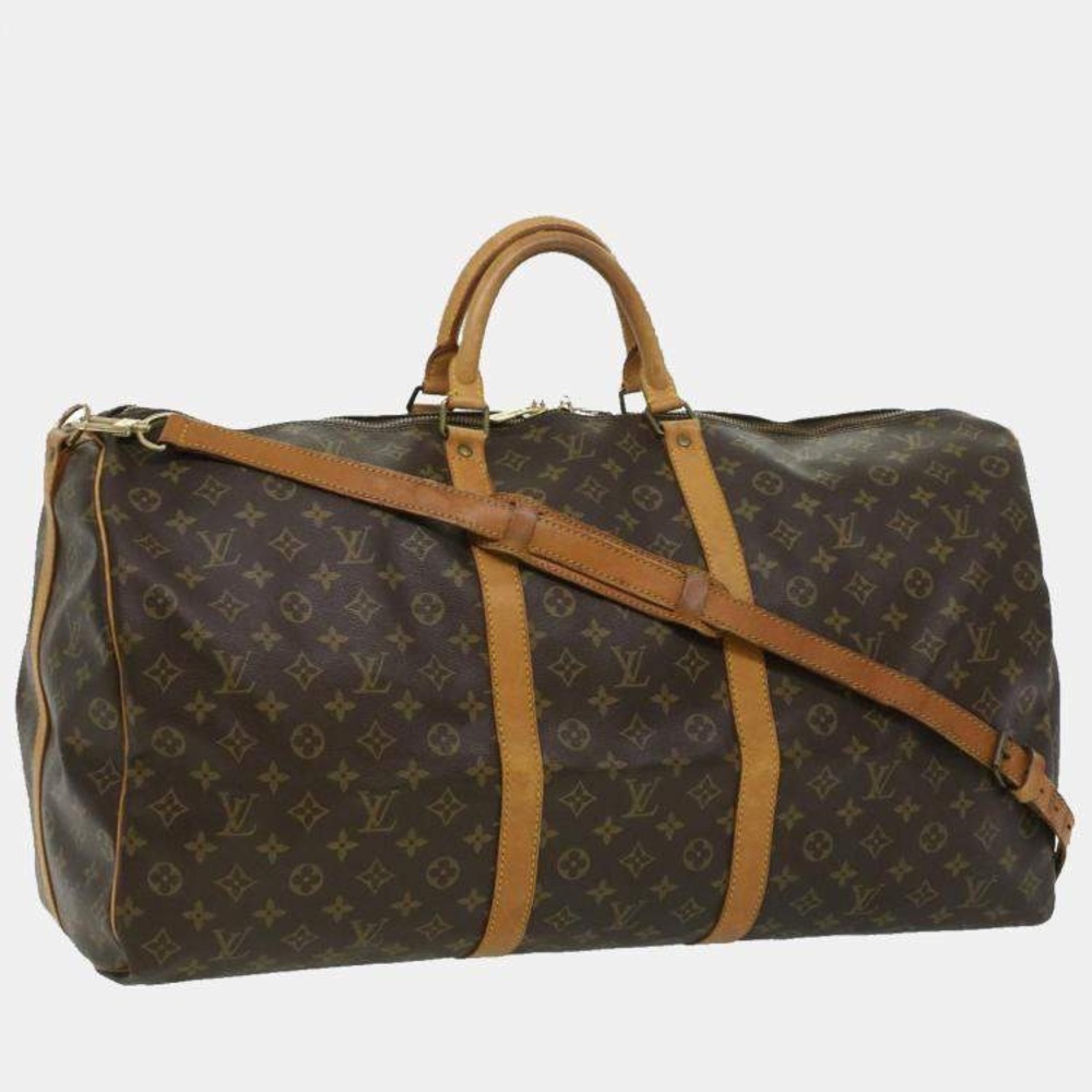 Louis Vuitton Bandouliere 60 Keepall Monogram Duffel Bag